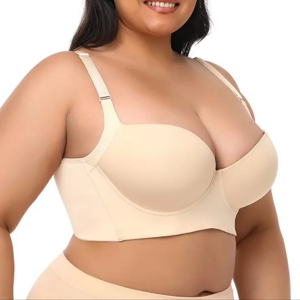 🍁Beige back smoothing bra 36DDD (F)